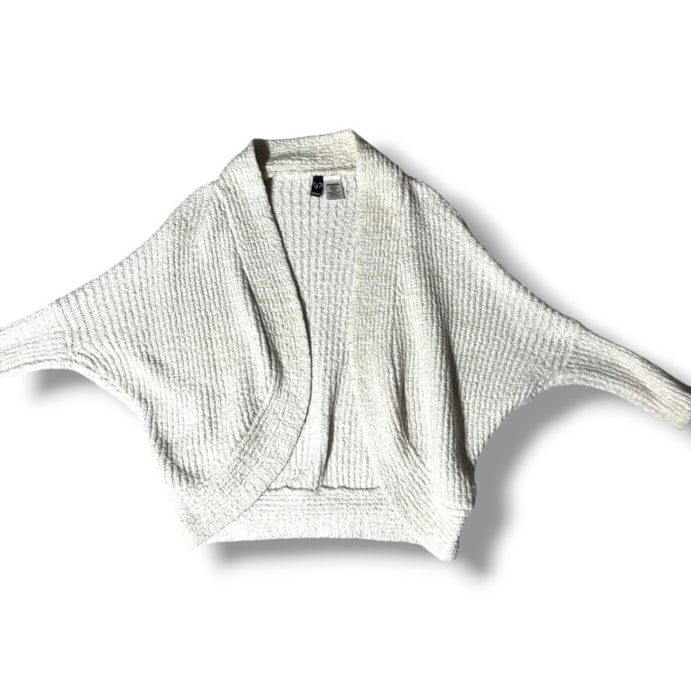 Windsor Elegant Cream Women's Knit Dolman Sleeve Cozy Oversized Cardigan - Picture 12 of 15